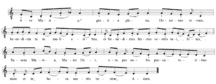 Ave Maria Gregorian Chant decrypted, 11KB